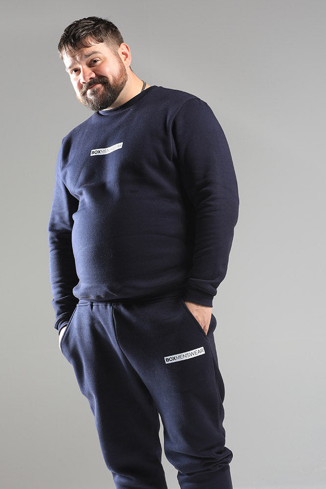 Comfort Fit: Joggers - Navy - boxmenswear - {{variant_title}}