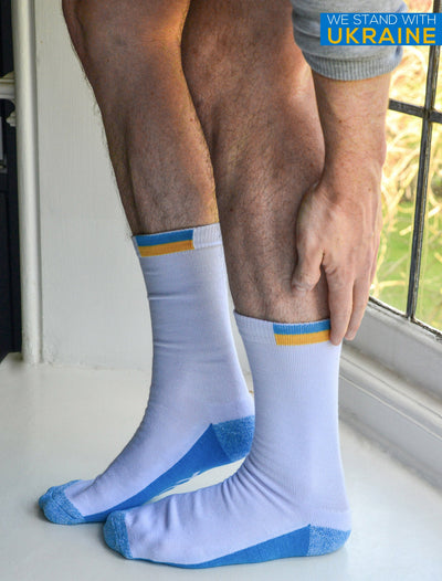 Comfort Socks - Ukraine Flag Top - boxmenswear - {{variant_title}}
