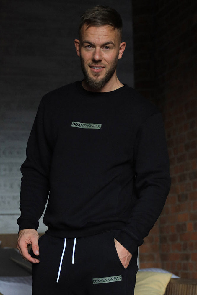 Comfort Fit: Crew Neck - Black - boxmenswear - {{variant_title}}