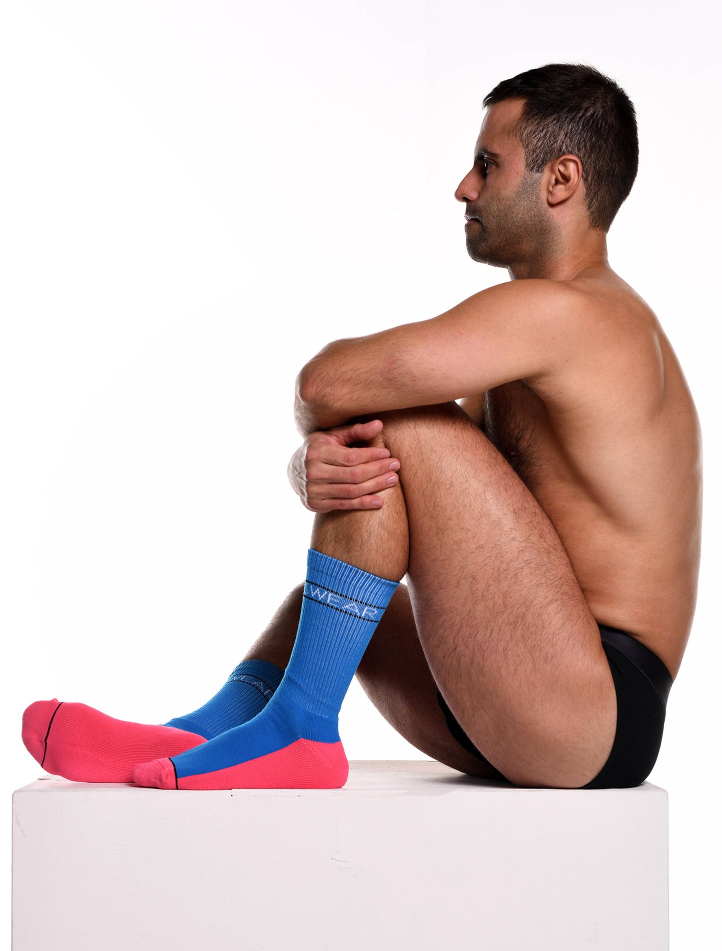 Paradise Peach & Blue - Lux Sports Socks - boxmenswear - {{variant_title}}